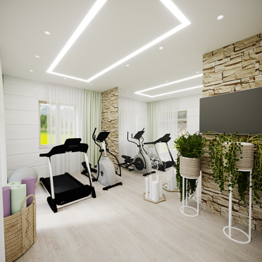 Интерьер c подсветкой  смотреть на Basicdecor