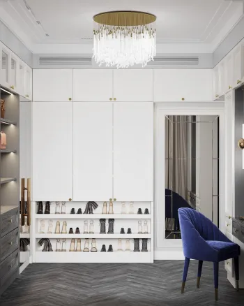 Интерьер гардеробной  смотреть на Basicdecor