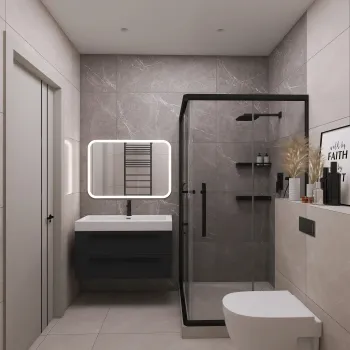 Интерьер ванной  смотреть на Basicdecor