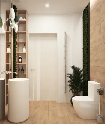 Интерьер ванной в современном стиле смотреть на Basicdecor