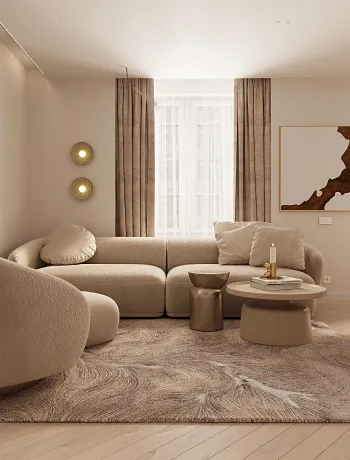 Интерьер гостиной  смотреть на Basicdecor