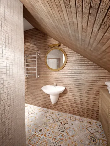 Интерьер ванной в скандинавском стиле смотреть на Basicdecor