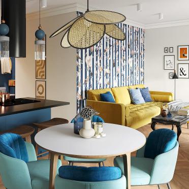 Интерьер гостиной  смотреть на Basicdecor