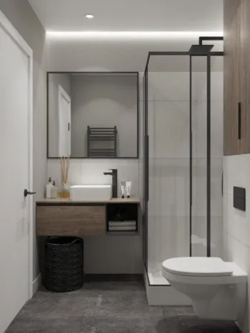 Интерьер ванной в современном стиле смотреть на Basicdecor