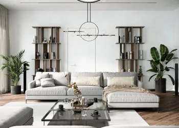 Интерьер гостиной  смотреть на Basicdecor