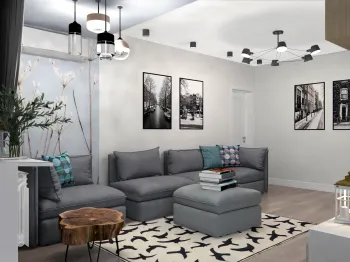 Интерьер гостиной  смотреть на Basicdecor