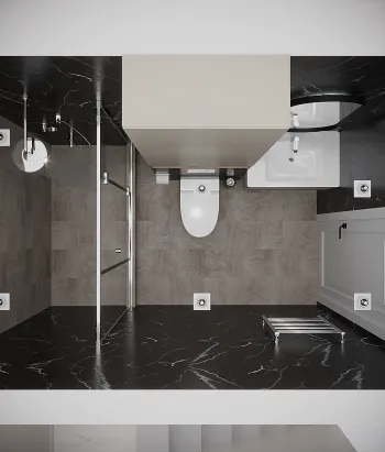 Интерьер ванной  смотреть на Basicdecor
