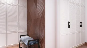 Интерьер с жалюзи и дверными жалюзи  смотреть на Basicdecor