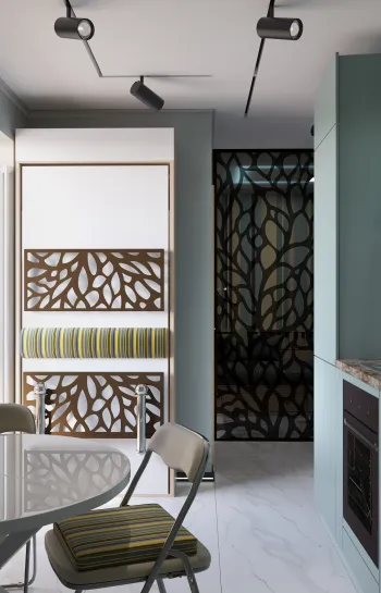 Интерьер с перегородкой раздвижной  смотреть на Basicdecor