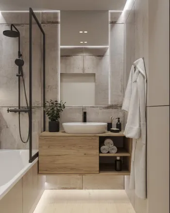 Интерьер ванной  смотреть на Basicdecor