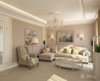 Интерьер гостиной в неоклассике и в современном стиле смотреть на Basicdecor