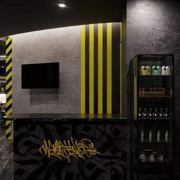 Интерьер кафе и ресторана с барной стойкой  смотреть на Basicdecor