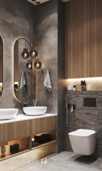 Интерьер ванной  смотреть на Basicdecor