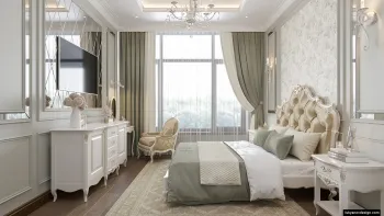 Интерьер спальни в классическом стиле смотреть на Basicdecor