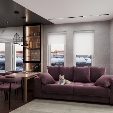 Интерьер с жалюзи  смотреть на Basicdecor