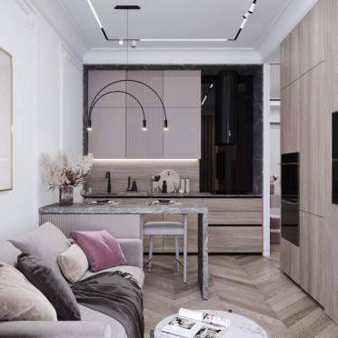 Интерьер гостиной в современном стиле смотреть на Basicdecor