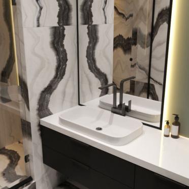 Интерьер ванной в современном стиле смотреть на Basicdecor