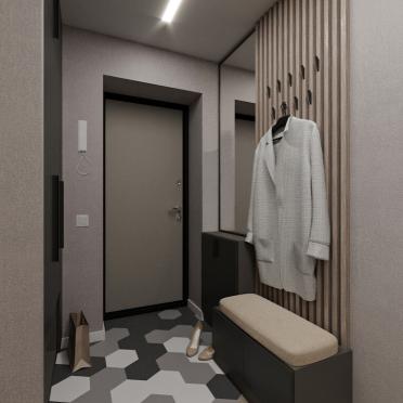 Интерьер прихожей с проходной в современном стиле смотреть на Basicdecor