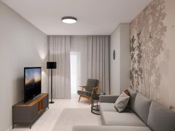 Интерьер гостиной  смотреть на Basicdecor