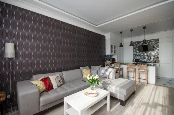 Интерьер гостиной в стиле фьюжн смотреть на Basicdecor