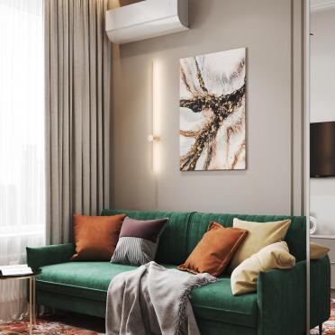 Интерьер гостиной с картинами над камином в современном стиле смотреть на Basicdecor