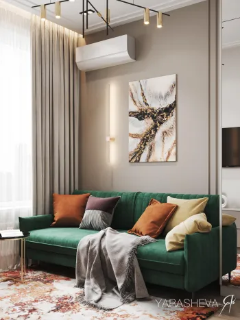 Интерьер гостиной с картинами над камином в современном стиле смотреть на Basicdecor