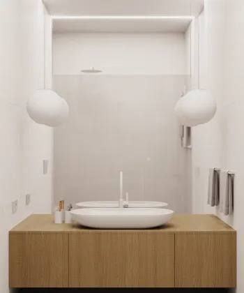 Интерьер ванной в современном стиле смотреть на Basicdecor