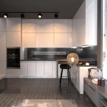Интерьер кухни с угловой кухней  смотреть на Basicdecor