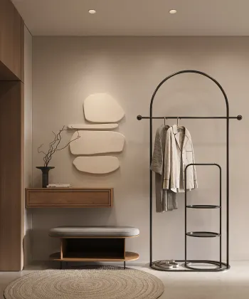 Интерьер с хранением верхней одежды  смотреть на Basicdecor
