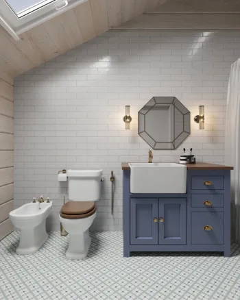 Интерьер ванной в стиле кантри смотреть на Basicdecor