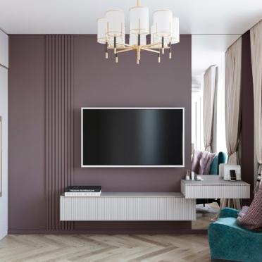 Интерьер c подсветкой в неоклассике смотреть на Basicdecor