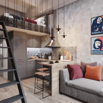 Интерьер гостиной  смотреть на Basicdecor