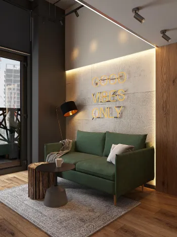 Интерьер спальни c подсветкой  смотреть на Basicdecor