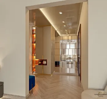 Интерьер с нишей с подсветкой и с подсветкой  смотреть на Basicdecor