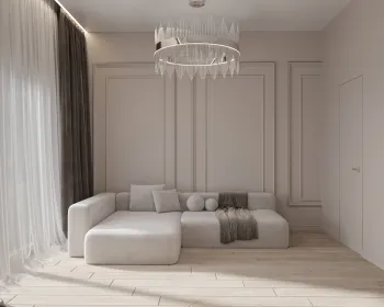 Интерьер гостиной с аркой  смотреть на Basicdecor