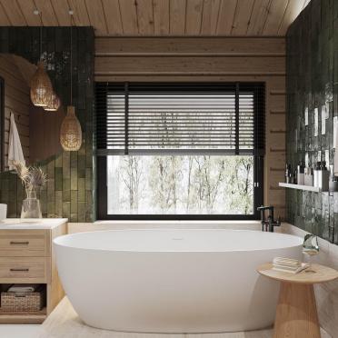 Интерьер ванной  смотреть на Basicdecor