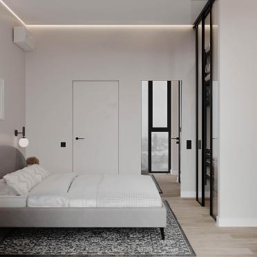 Интерьер спальни cветильниками над кроватью  смотреть на Basicdecor