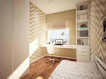 Интерьер c рабочим местом  смотреть на Basicdecor