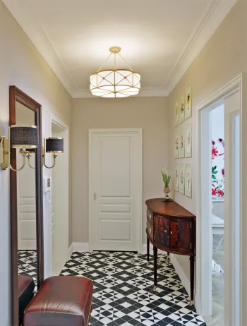 Интерьер с проходной в средиземноморском смотреть на Basicdecor