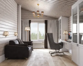 Интерьер кабинета  смотреть на Basicdecor