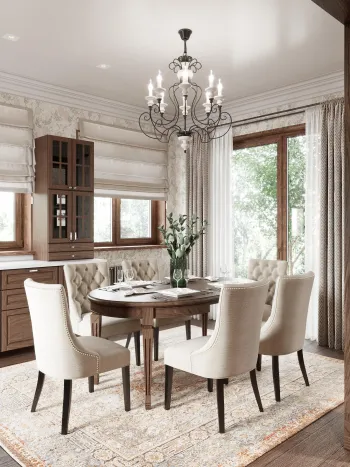 Интерьер столовой в классическом стиле смотреть на Basicdecor