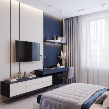 Интерьер спальни cветильниками над кроватью  смотреть на Basicdecor