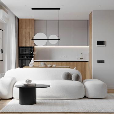 Интерьер гостиной в современном стиле и минимализме смотреть на Basicdecor