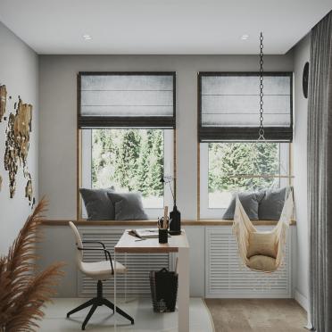 Интерьер с жалюзи и дверными жалюзи  смотреть на Basicdecor