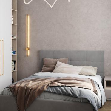 Интерьер спальни cветильниками над кроватью  смотреть на Basicdecor