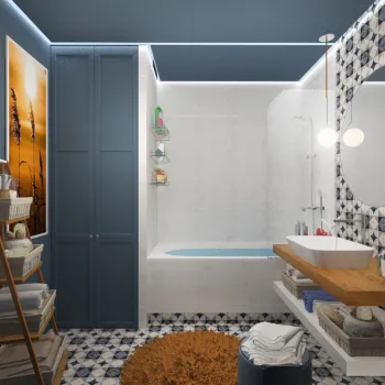 Интерьер ванной в современном стиле смотреть на Basicdecor