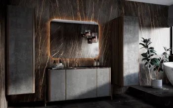 Интерьер ванной в современном стиле смотреть на Basicdecor