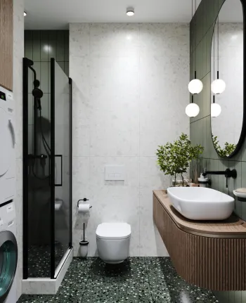 Интерьер ванной  смотреть на Basicdecor