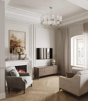 Интерьер гостиной  смотреть на Basicdecor