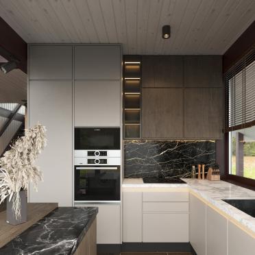 Интерьер кухни в современном стиле смотреть на Basicdecor